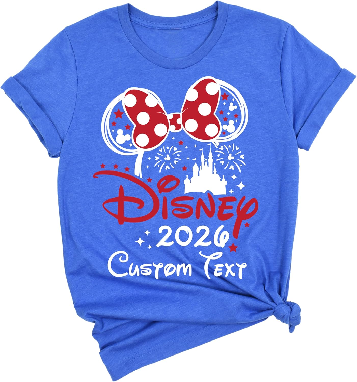 Personalized Family 2026 Vacation T-Shirt, Custom Family Matching Theme Park Tee with Mickey Minnie Ears and Castle Design, Multiple Colors, Outfits for All Ages - Image 2
