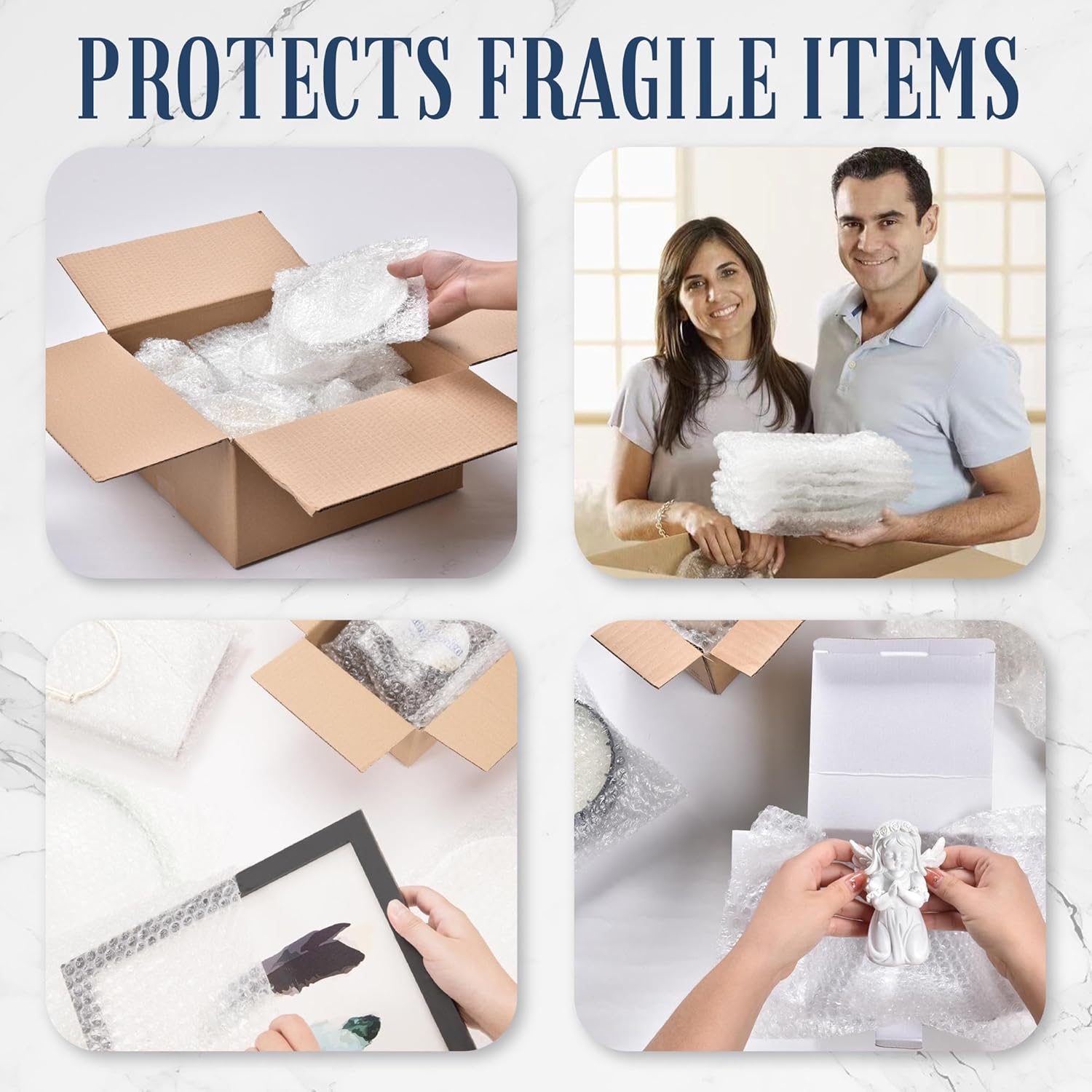 ALTERNIUM Self Seal Bubble Pouches Bundle 150pcs - Medium Sizes (7.5"x8"/ 50pcs & 7.5"x7.5"/100pcs) Bubble Bags for Packing, Packaging Filler for Moving & Shipping Supplies for Small Business