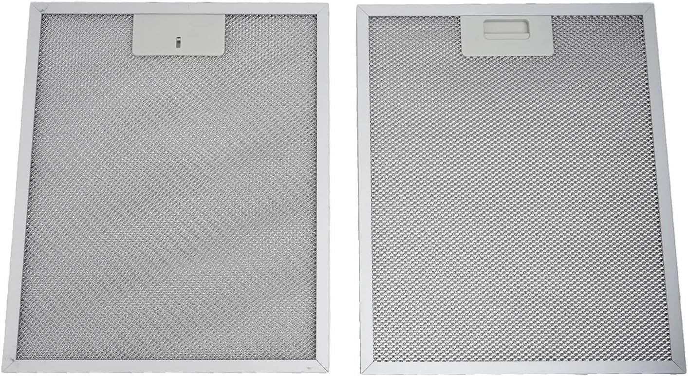 Reutilizables Filtro De Campana Extractora De Malla Metálica Plateada, 340x280x9 Mm, Adecuado for Purificadores De Aire Y Otros Electrodomésticos, 3 Piezas