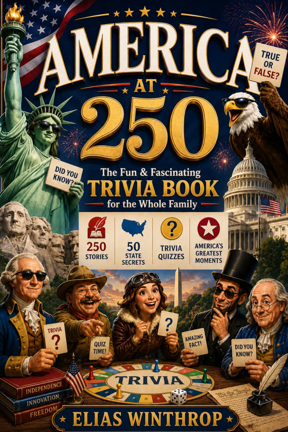 America at 250: The Fun Facts & Trivia Book for the Whole Family — 250 Stories, 50 State Secrets, Trivia Quizzes, and America's Greatest Moments. Read a Story in 5 Minutes, Remember It for Life.
