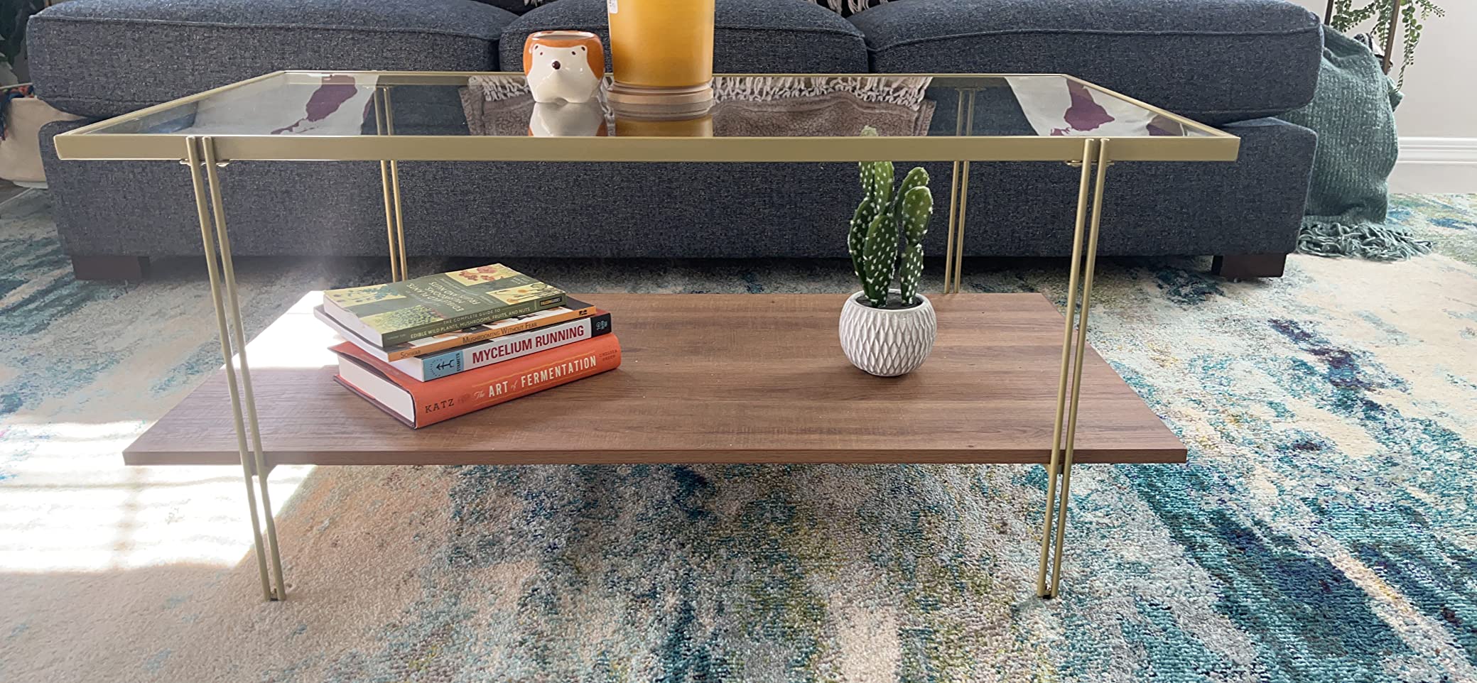 26/mo Finance Nathan James Asher MidCentury Rectangle Coffee Table