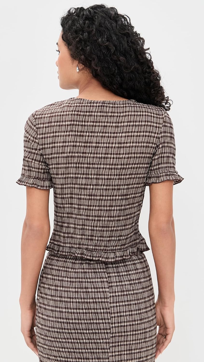 Bailey Rose Women's Plaid Blouse