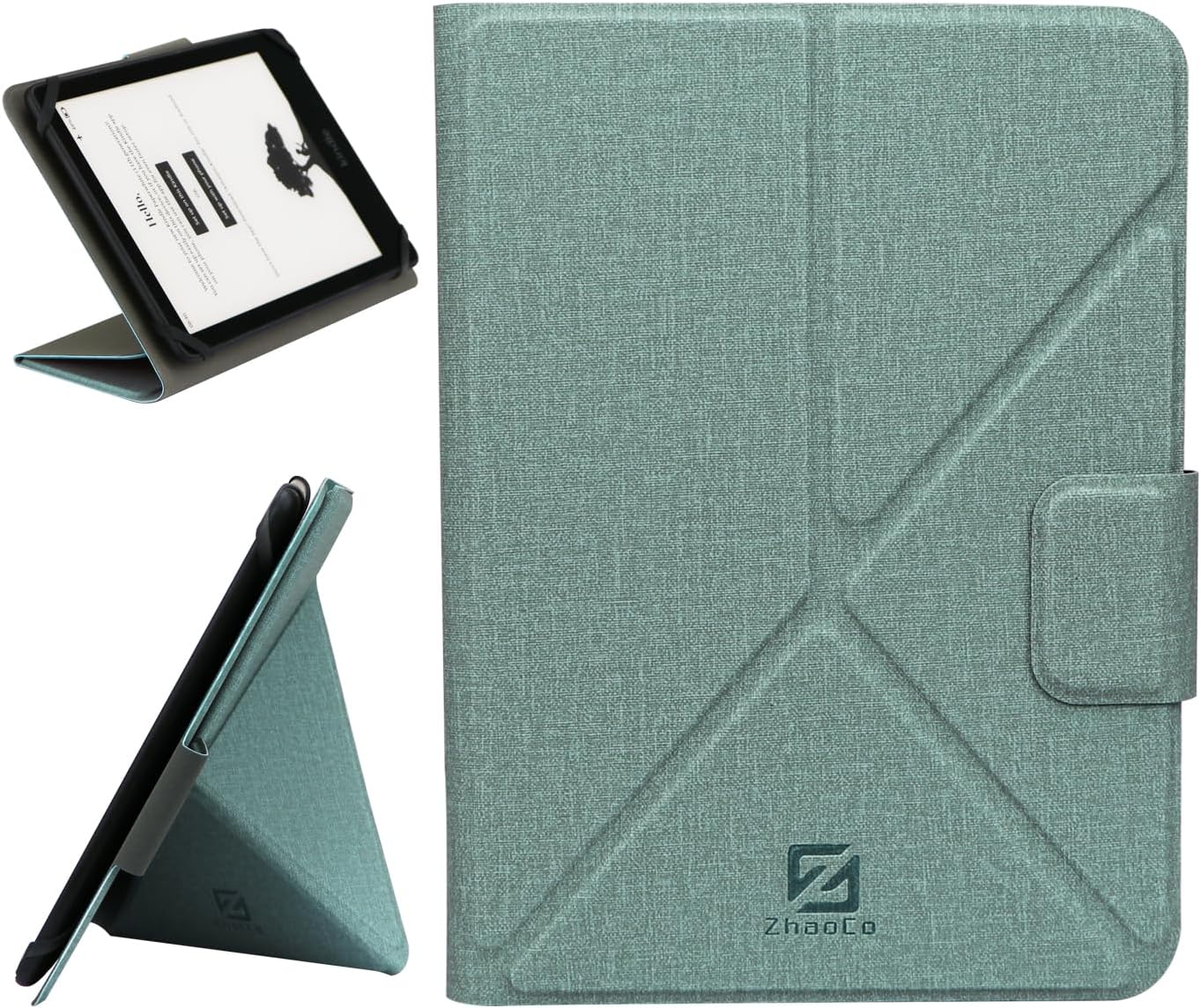 ZhaoCo Universal Case Cover for 6.8" Kindle Paperwhite 2021/7'' Paperwhite 2024/7'' Colorsoft Signature Edition 2024 Ebook Reader - Light Blue