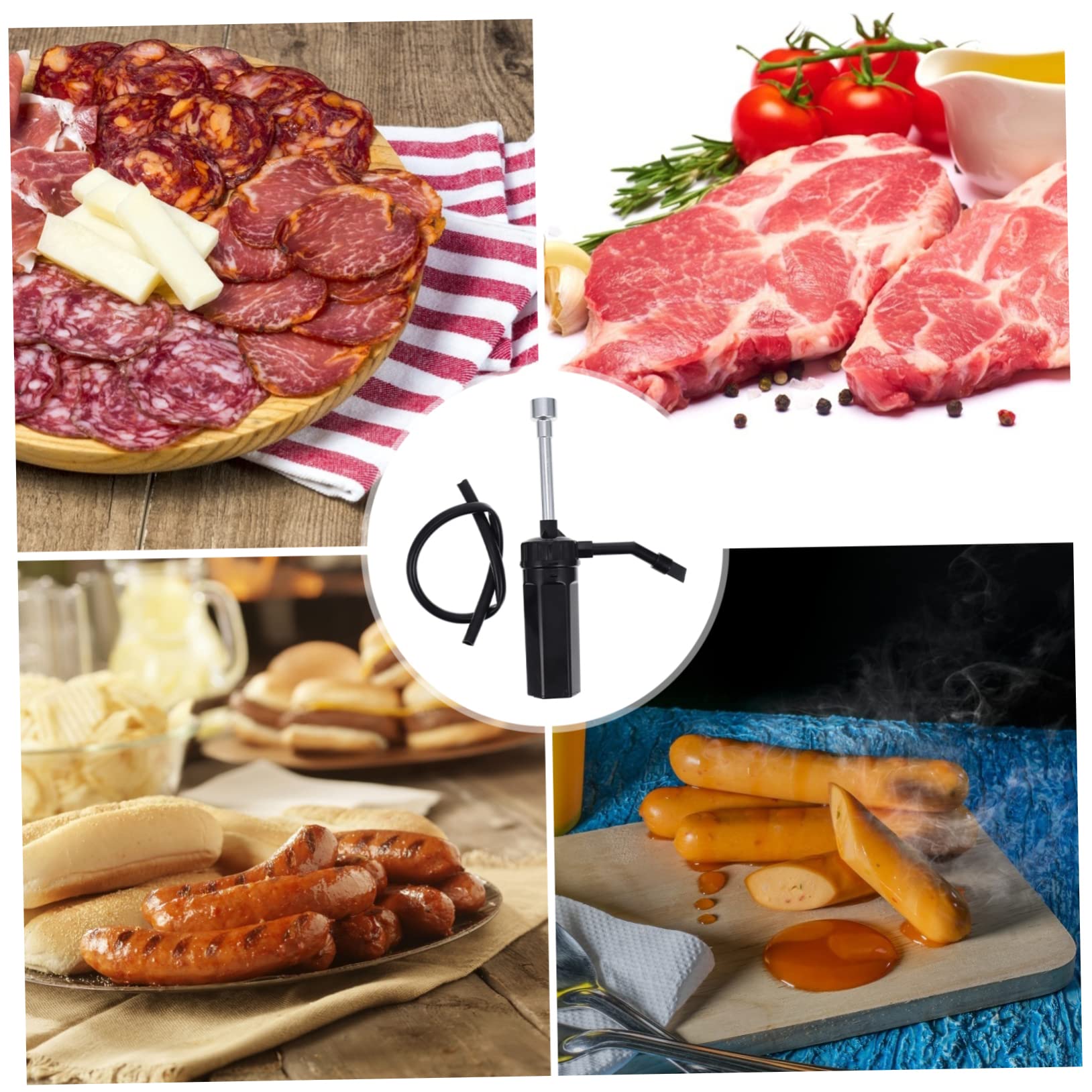 TOYANDONA Affumicatore per Alimenti Riutilizzabile, Portatile e Leggero, con Tubo di Estensione, per Ristorante e Casa, per Cucina Molecolare