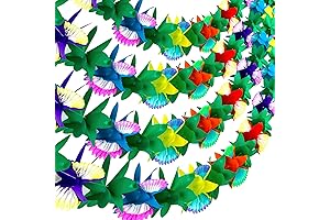 FUTUREPLUSX Hawaiian Paper Hibiscus Garlands