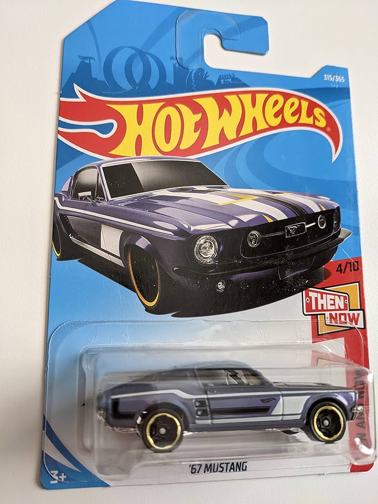 Amazon.com: Hot Wheels Then and Now 4/10, Purple '67 Mustang 315