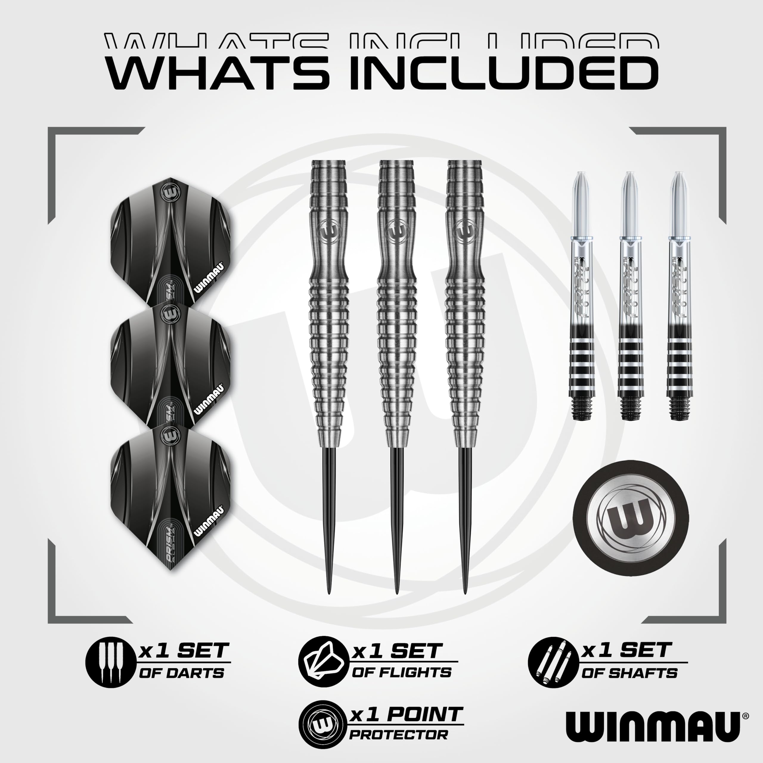 WINMAU Sniper V2 90% Fléchettes Pointe Acier 24g