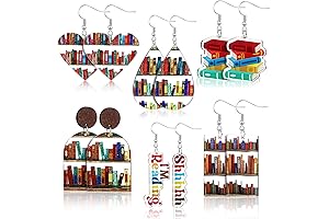 Adorable Acrylic Book Earrings: A Literary Delight for Bookworms