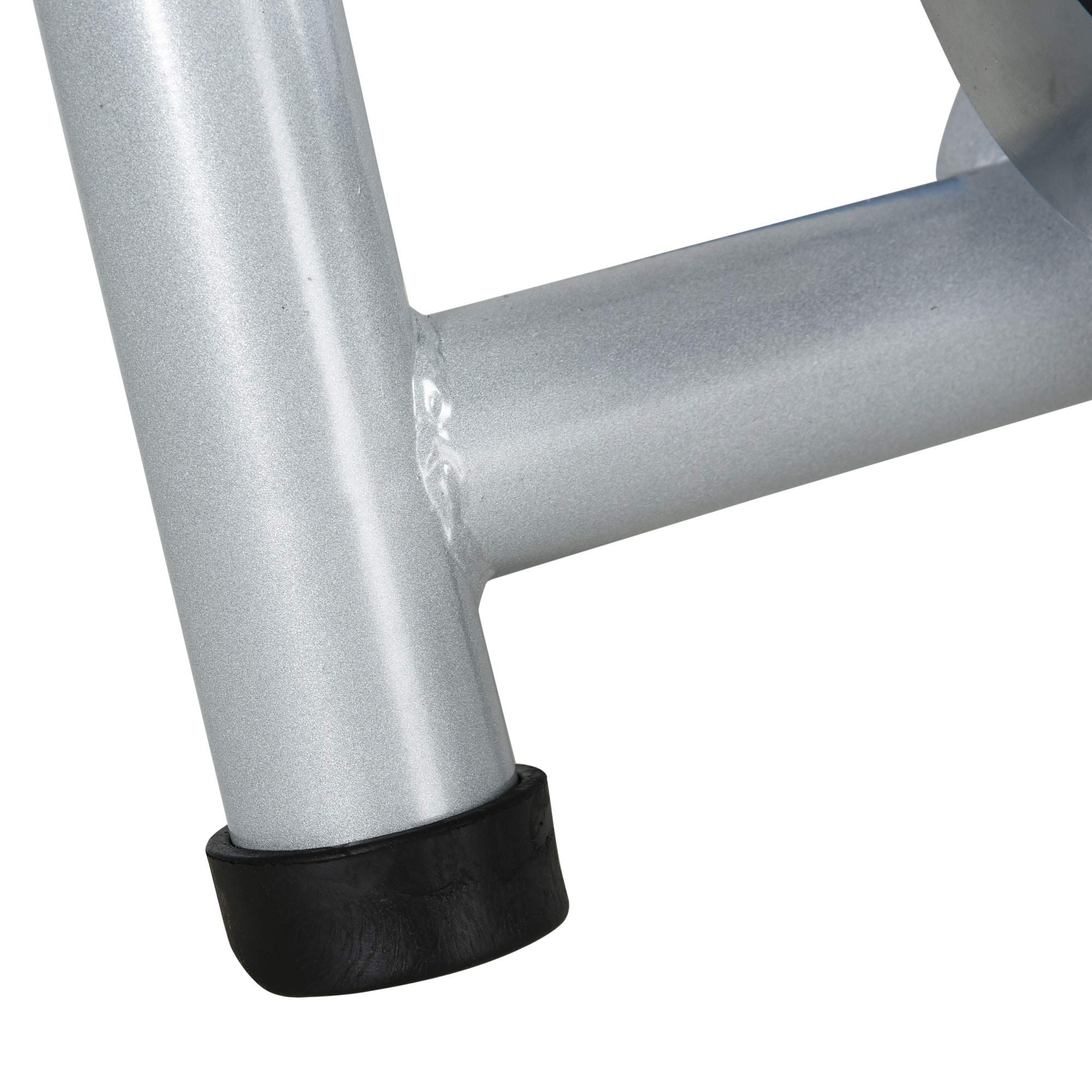 HOMCOM Home Trainer vélo Support d'entrainement Pliable pour vélo de Route Roues 26 à 29 Pouces Gris métal Bleu