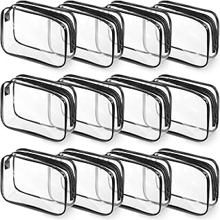 Weewooday 12 piezas bolsas transparentes para...