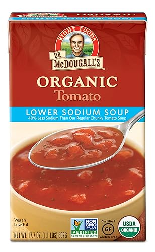Miniatura 3 de Dr. McDougall's - Sopa orgánica de verduras de jardín con bajo contenido de sodio, 17.6 onzas, 6 unidades