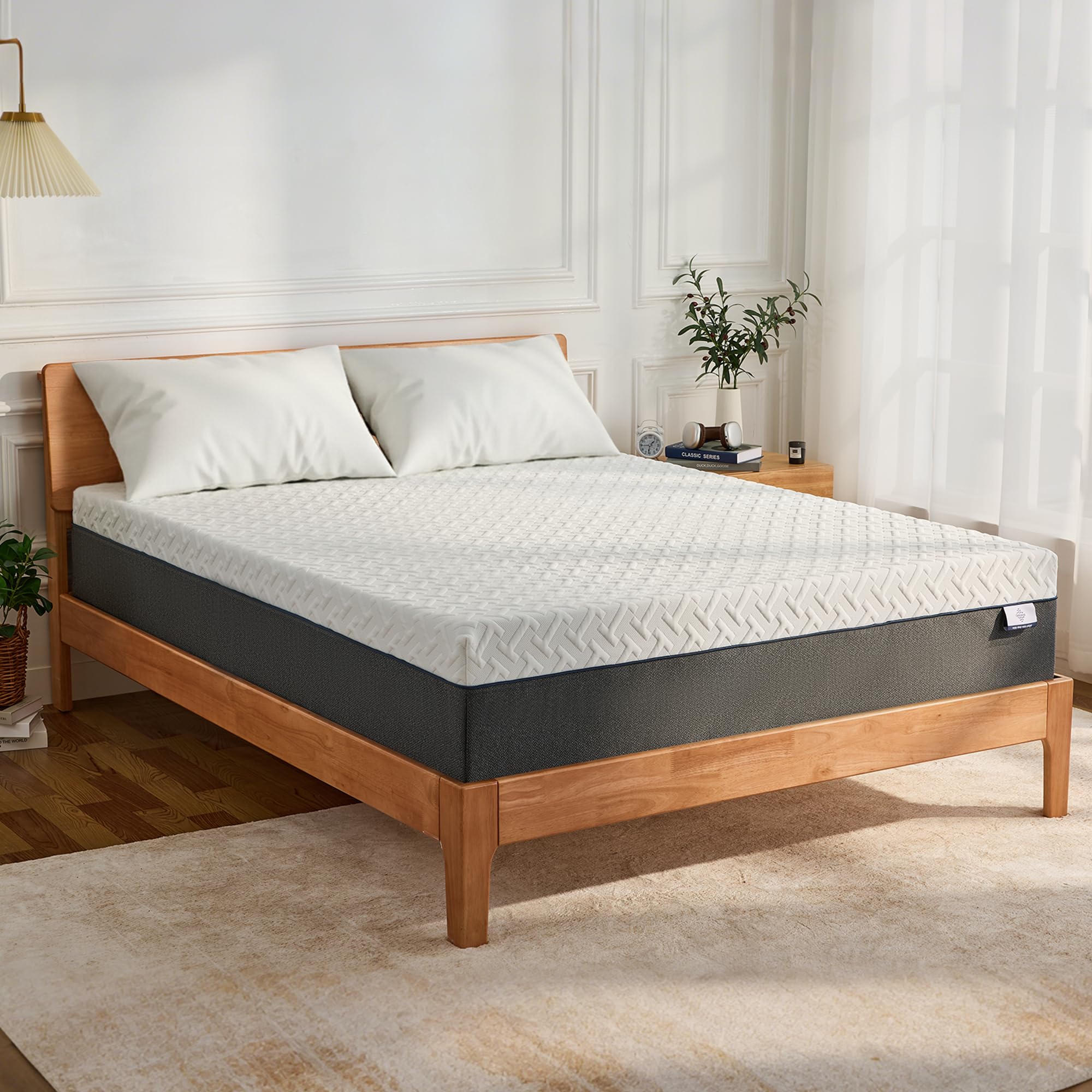 Gelsea 12 Inch Green Tea Memory Foam Mattress