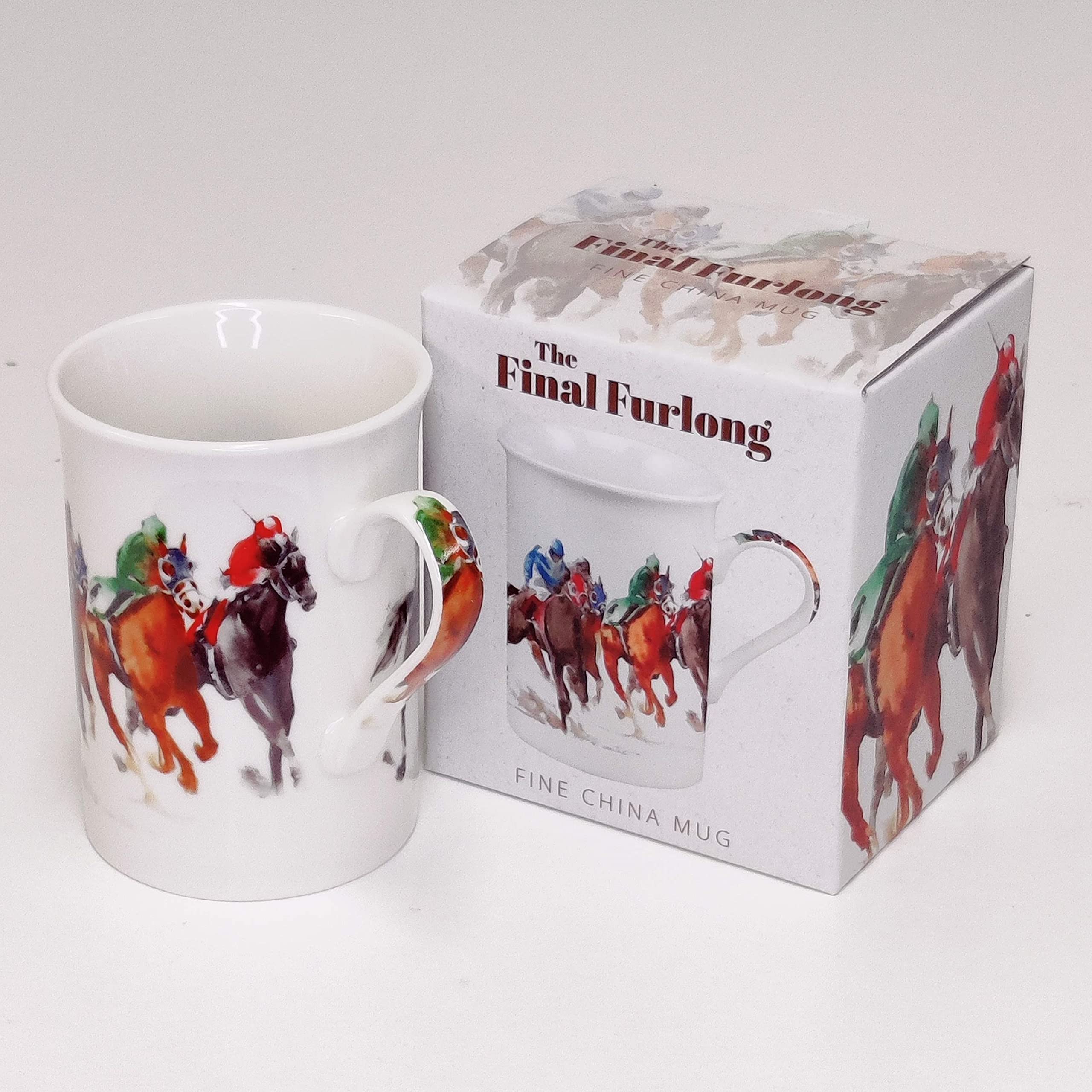 Leonardo Collection Fine China Mug (Horse Racing), Small - Image 3