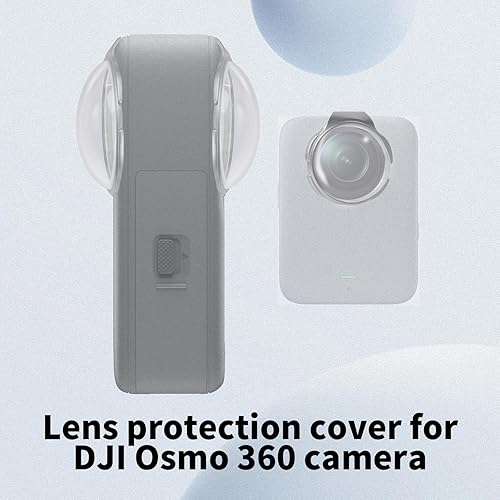 Miniatura 3 de 2 unids protectores de lente para cámara DJI Osmo 360, cubierta protectora de lente de vidrio templado óptico 9H dureza alta transmitancia para