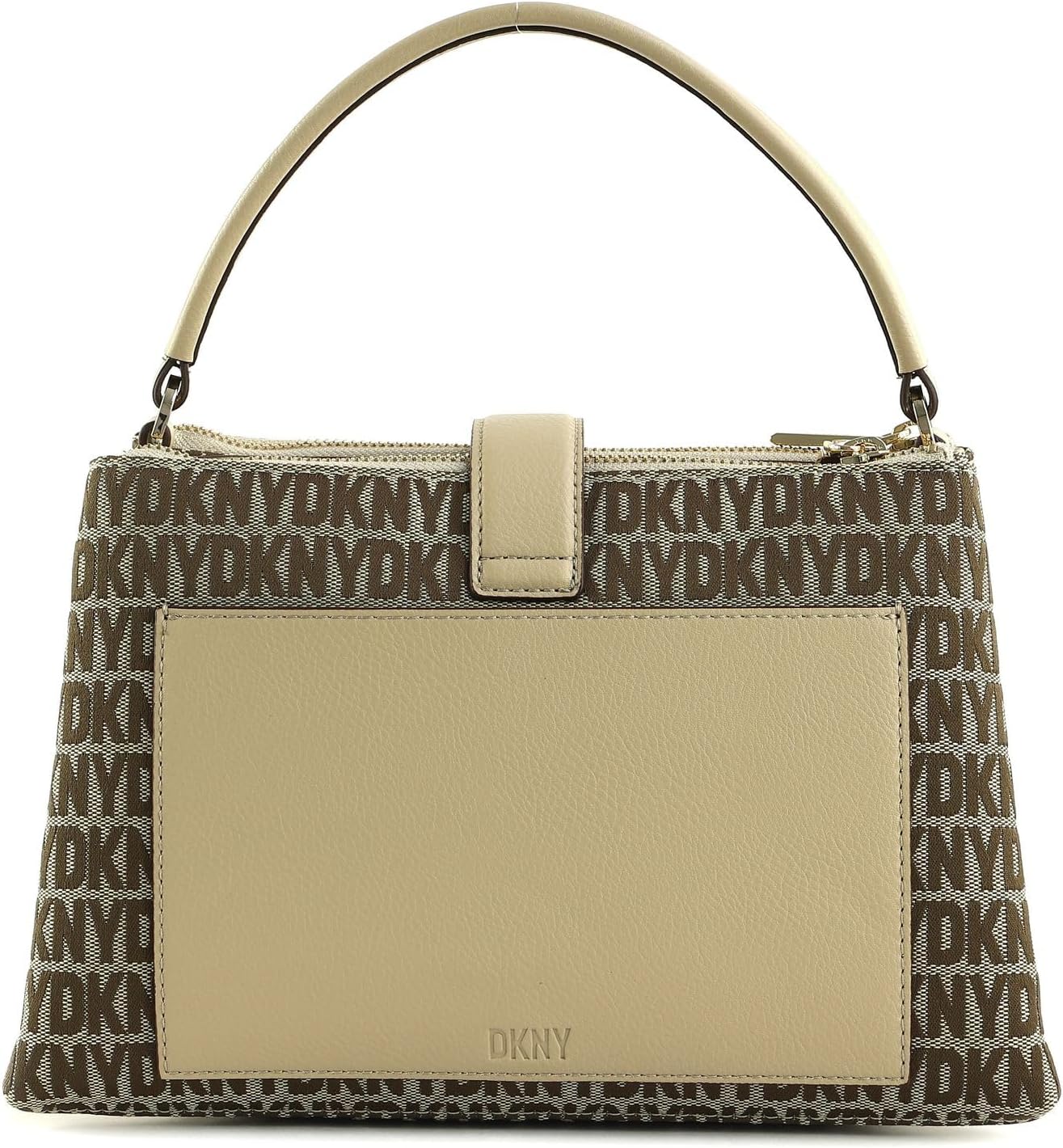 DKNY Women's Deena Top Handle Satchel, Chino/Light Khaki, One Size - Image 3