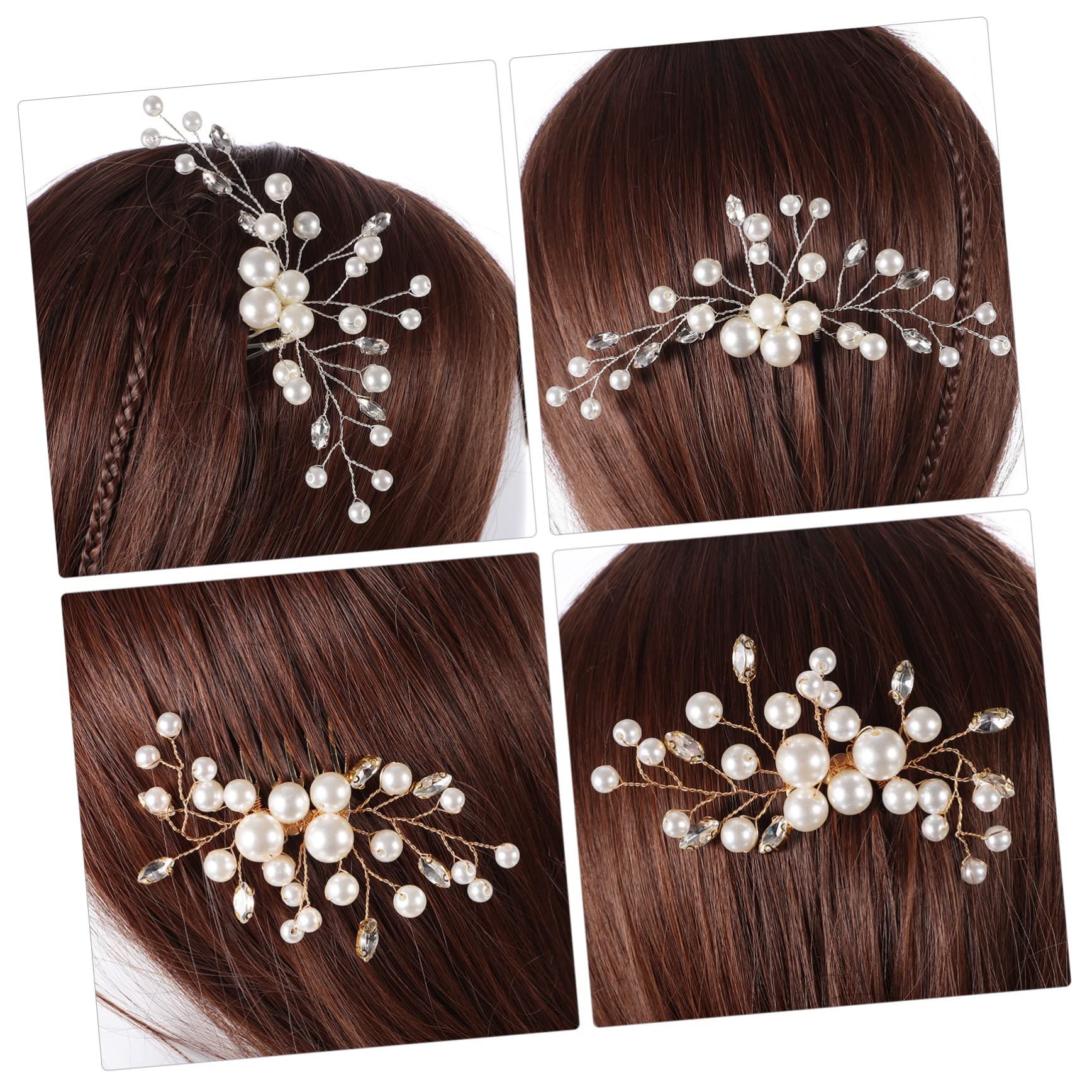 FOMIYES 10stücke Braut Haarschmuck Mit Perlen Und Strass Hochzeits Haarseitenspieß Für Eleganter Haarschmamm Für Besondere Anlässe