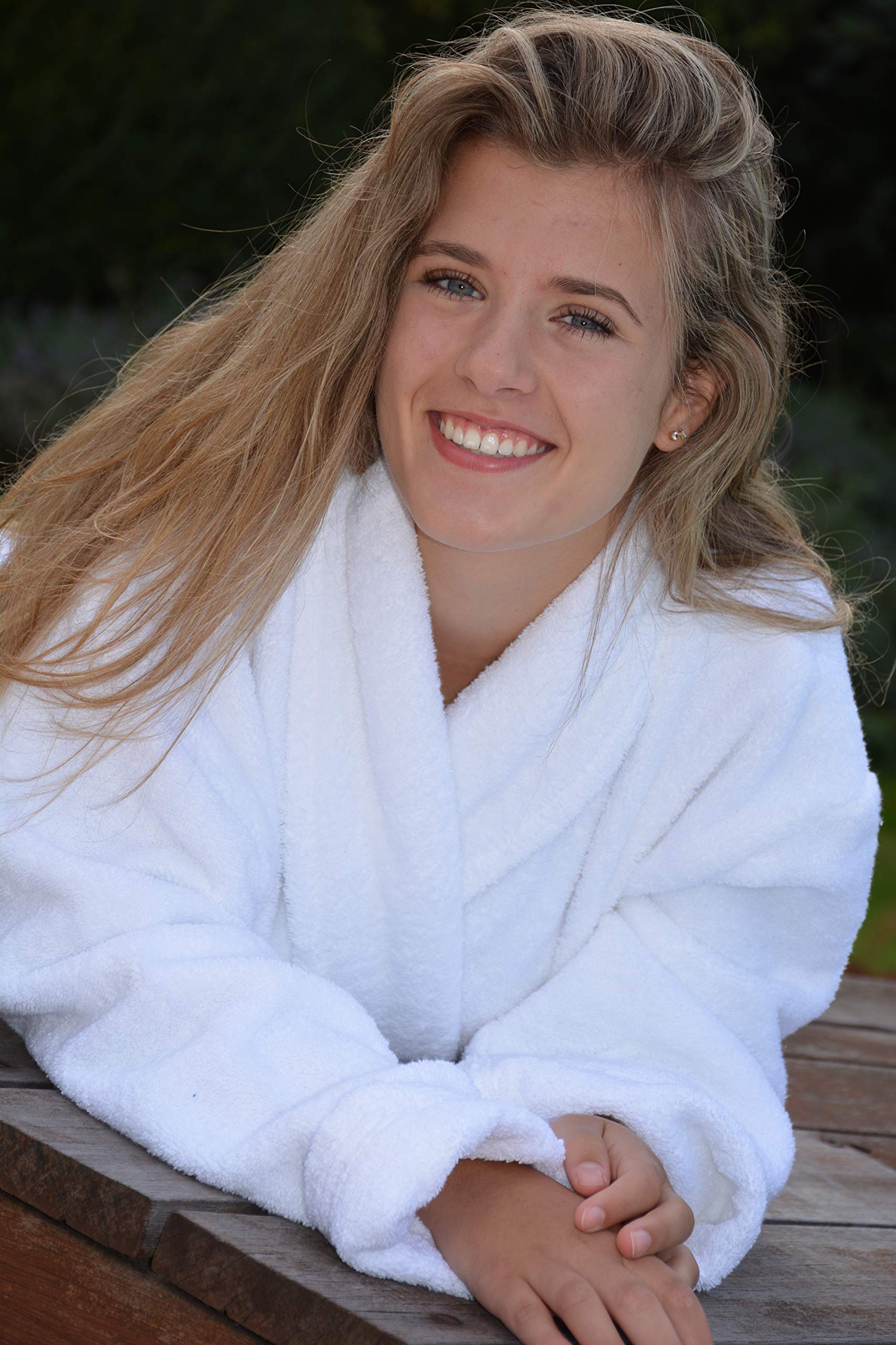 A&R Towels & Bathrobes ARTG Robezz® - Accappatoio con collo sciallato, in spugna, misura XXL, colore: Bianco