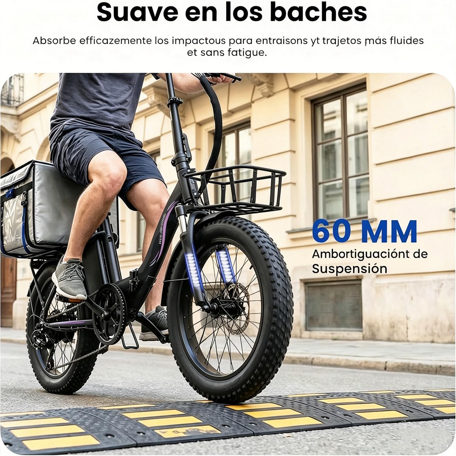 Bici Elettrica Per Adulti, 36V 13AH Batteria Rimovibile 250w Motore Con 20 “*3.0” Fat Tire Pieghevole Bicicletta Elettrica, Velocità 25KM/H Gamma Fino a 80KM Città Pendolare Ebike