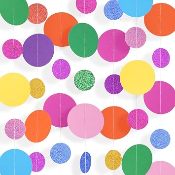 Alynta Colorful Garland Banner 52FT Birthday Party Decorations 4 Packs