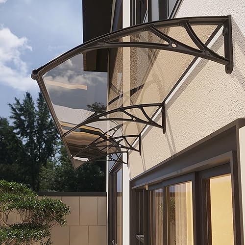 Miniatura 2 de Cubierta de refugio de lluvia para ventana de exterior, toldo para puerta delantera, toldo para exteriores, ventana de jardín, patio, cubierta de