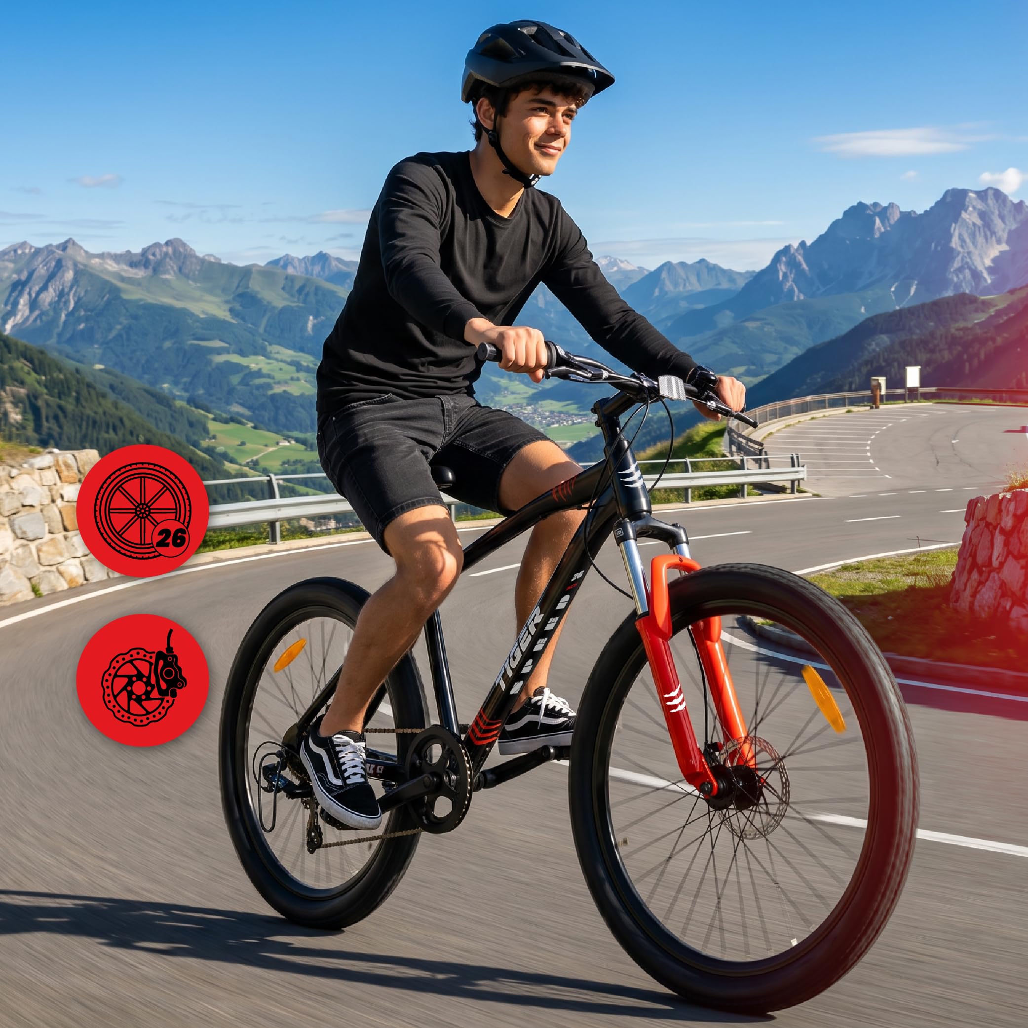 sun baby Tiger Bike MTB 26" 7 o 21 velocidades