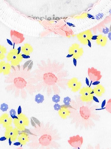 Miniatura 84 de Simple Joys by Carter's - Paquete de 6 mamelucos de manga corta para bebés niña