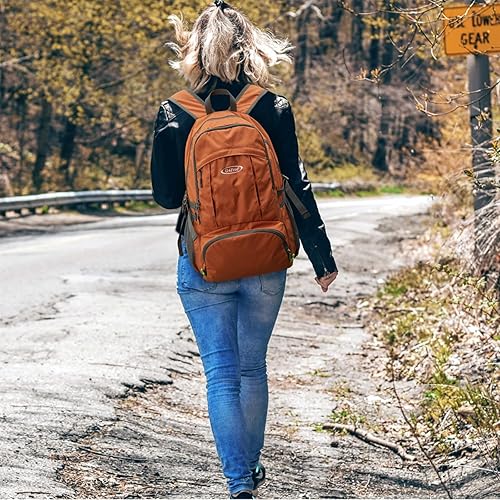 Miniatura 7 de G4Free Mochila de senderismo ligera de 40 L con bolsillo húmedo, impermeable, práctica, plegable, para acampar al aire libre, viajes, mochila