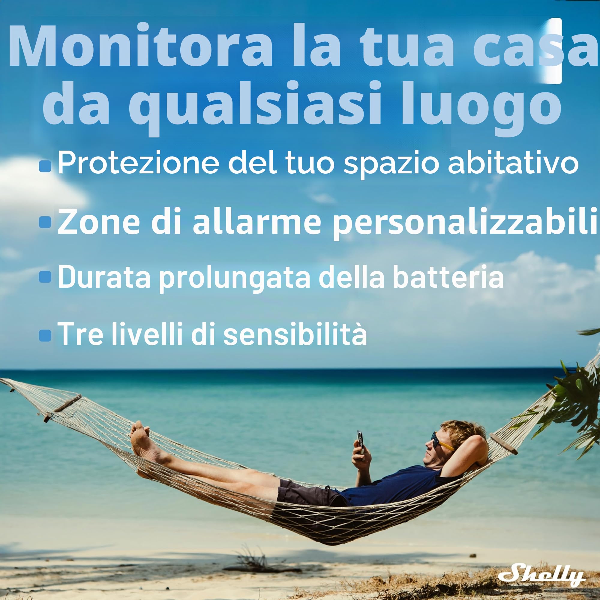 Shelly BLU Motion - Sensore di Movimento e Luminosità Bluetooth, Risposta Immediata, Domotica, Alexa e Google, Gateway Richiesto, Attivazione Scene, Rilevamento fino a 9 metri