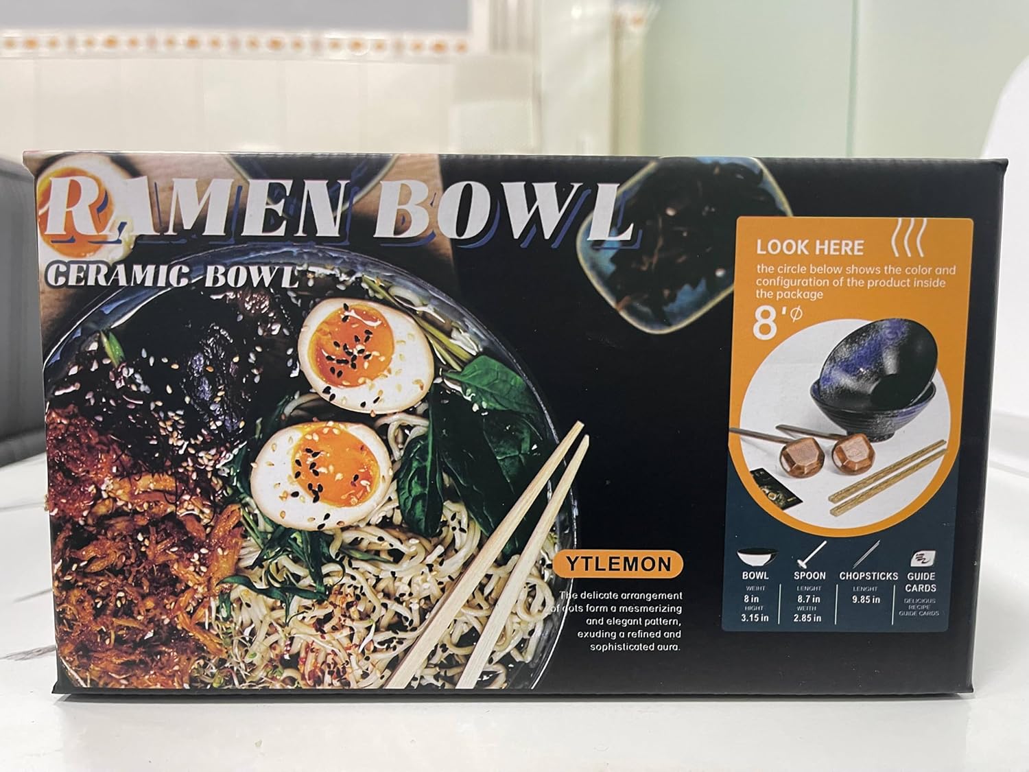 "YTLEMON Ramen Bowls Set" - Image 9