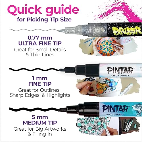 Miniatura 5 de PINTAR Bolígrafos con purpurina para adultos y niños, paquete de 14 unidades, lápices capacitivos con purpurina de punta fina, marcadores acrílicos