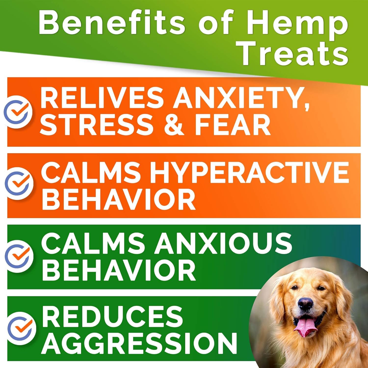 GOODGROWLIES Calming Hemp Treats for Dogs - Made in USA with Hemp Oil - Anxiety Relief - Separation Aid - Stress Relief During Fireworks, Storms, Thunder - Aggressive Behavior, Barking - Bacon : Pet Supplies