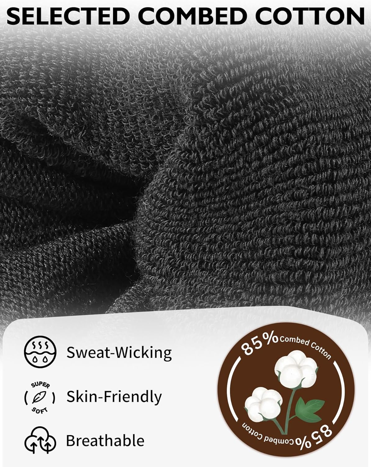 CLOSEMATE Womens Slouch Socks Soft Cotton Scrunch Long Socks for Boots & Loafers 3 Pairs - Image 5