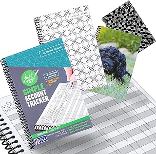 The Superior Register's Premium Check Book Register & Debit Card Ledger Notebook - Checking Account Register, Business Ledger, Cash Log & Expense Tracker - Standard Edition - 4 Pcs, Variety