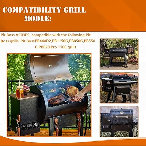 Miniatura 2 de Tablero de control para parrilla de pellets Pit Boss, para Pit Boss PB440D2PB1150G, etc. Parrilla, con pantalla WLCD tamaño de temperatura ajustable