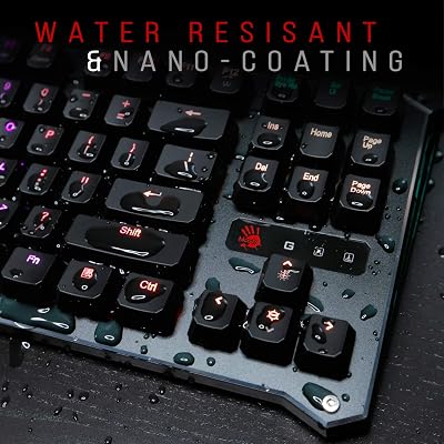 Bloody B930 TKL Tenkeyless Optical Switch Gaming Keyboard Gaming | Fastest Keyboard Switches in Gaming |Ultra-Compact Form Factor | RGB LED Backlit Keyboard | Quiet & Linear