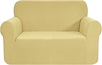 Vista 100 de CHUN YI - Funda elástica de 1 pieza para sillón grande, funda protectora suave de Jacquard con elastano, detalle de cuadros y parte inferior