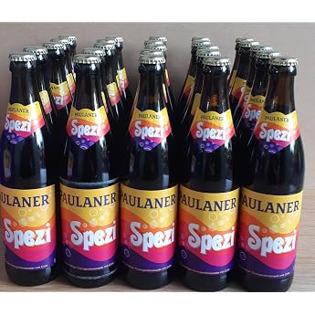 Spezi Paulaner 25 x 0.5 Litre Bottles with Reusable Deposit Orange Lemonade with Cola