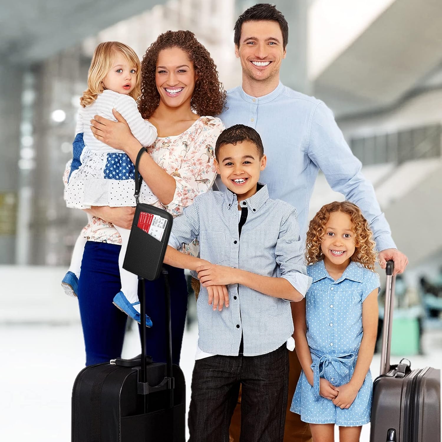 Fintie Family Passport Holder Wallet, RFID Blocking Travel Document Organizer Clutch Bag Credit Cards Case Cover for Women Men - Image 8