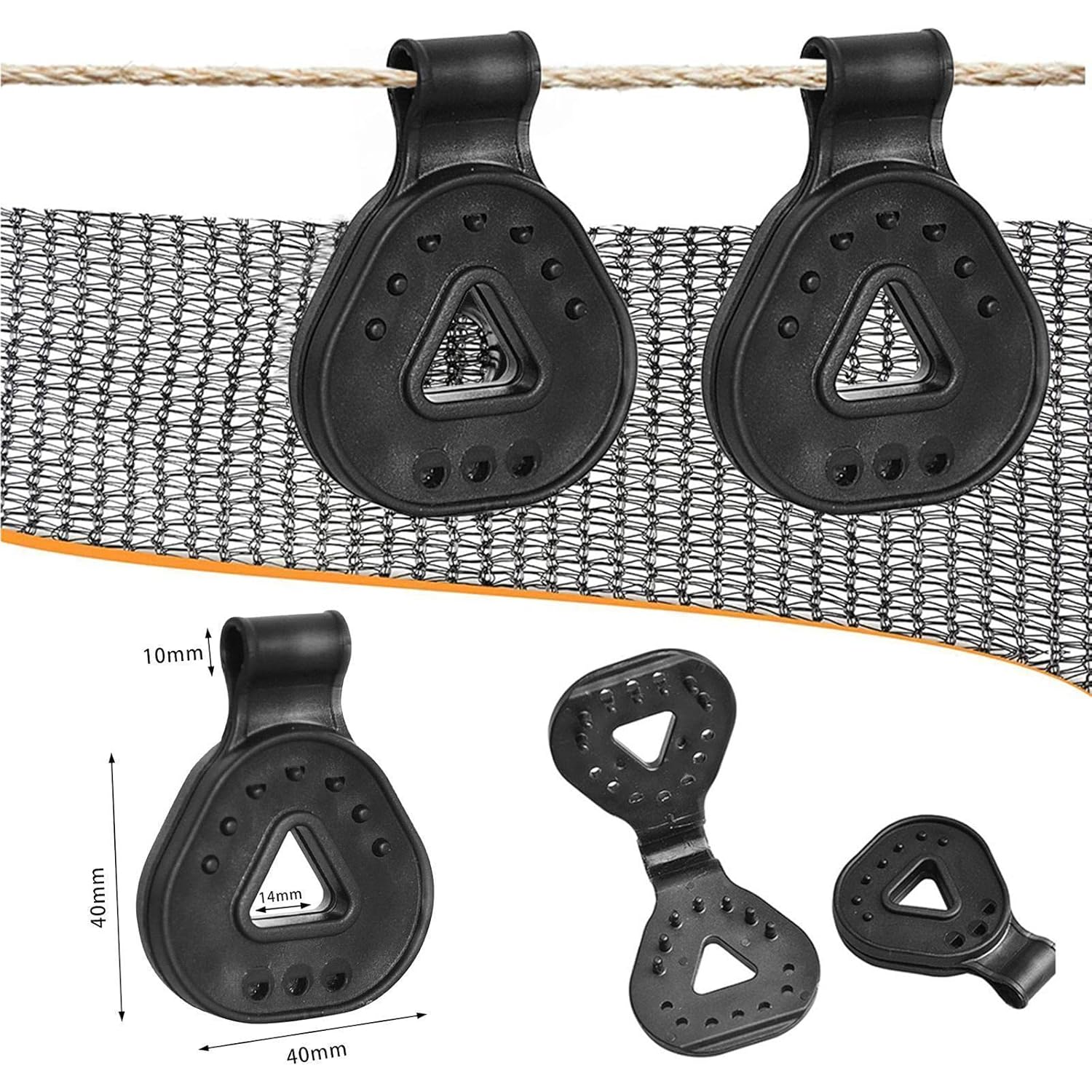 LOOM TREE 10/20Pcs Tent Tarp Clips Tarpaulin Clamps Shade Cloth Cover