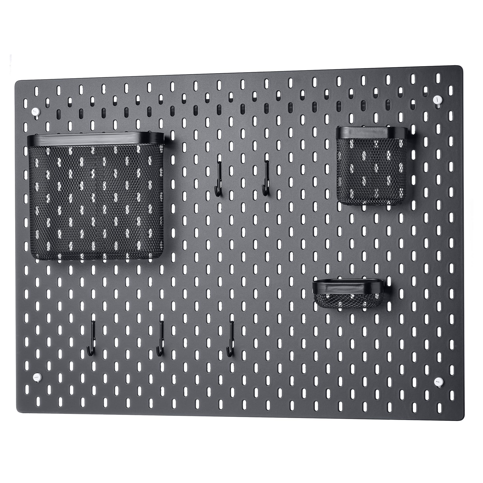 SKÅDIS Stecktafel-Kombination, 76 x 56 cm, Schwarz