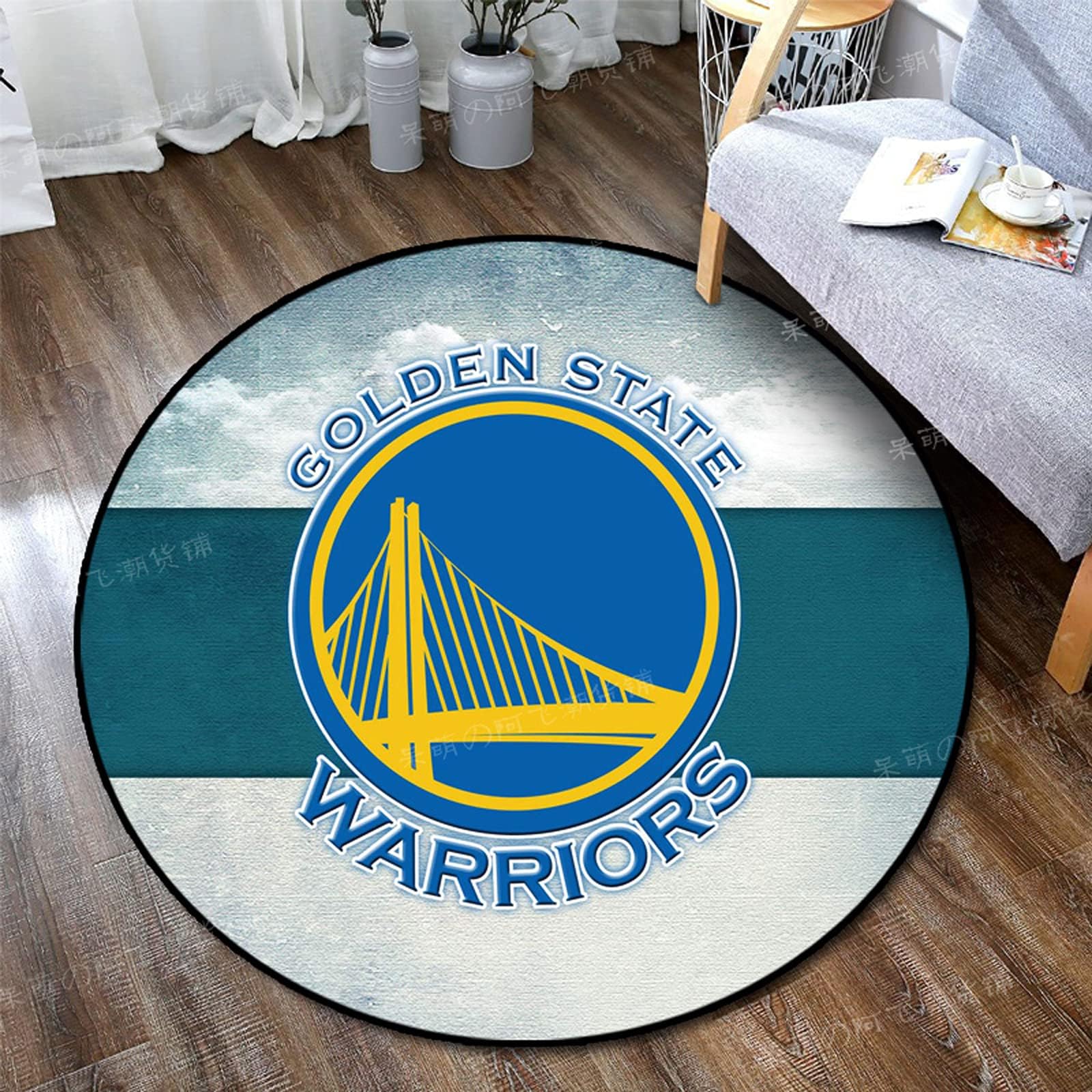 Amazon｜NBA クリエイティブ ラウンド カーペット エリア カーペット
