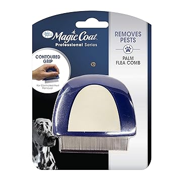 Four paws Magic Coat Dog Grooming Palm Flea Comb
