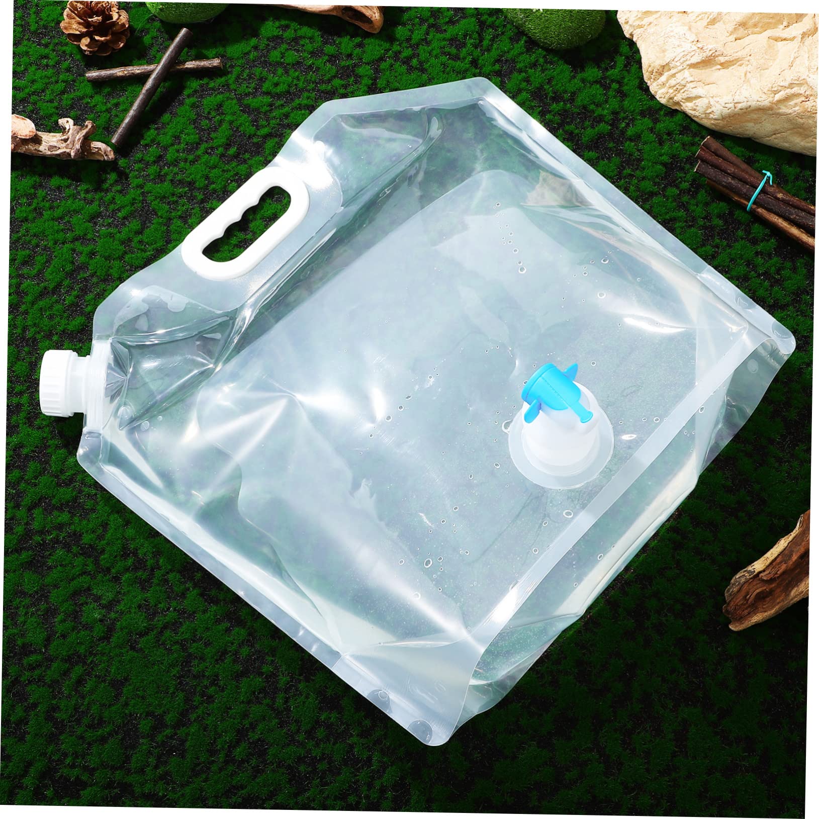 HANABASS Sommerstimmung 4 Stück Faltbare Wasserkrüge aus Pe 10l Camping Wasserbehälter mit Ausgießer und Tragbarem Griff für Outdoor und Notfalleinsatz