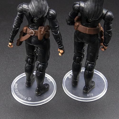 36 piezas de base redonda transparente compatible con figuras de acción de películas de Star Wars vintage de 3.75 pulgadas, disco de 1.476 in de