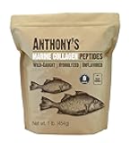 Anthony's Hydrolyzed Marine Collagen Peptides, Gluten-Free, Paleo and Keto Friendly, Unflavored, 1-Pound