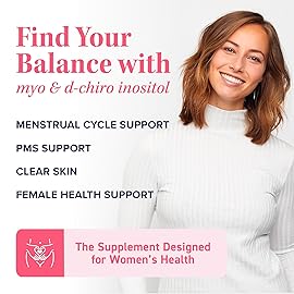 Myo-Inositol & D-Chiro Inositol for Hormone Balance for Women | Microbeadlets to Regulate Menstrual Cycle & Support Ovarian Health | 40:1 Ratio Myo & D Chiro | Non-GMO | 120 Ct (2 Month Supply)