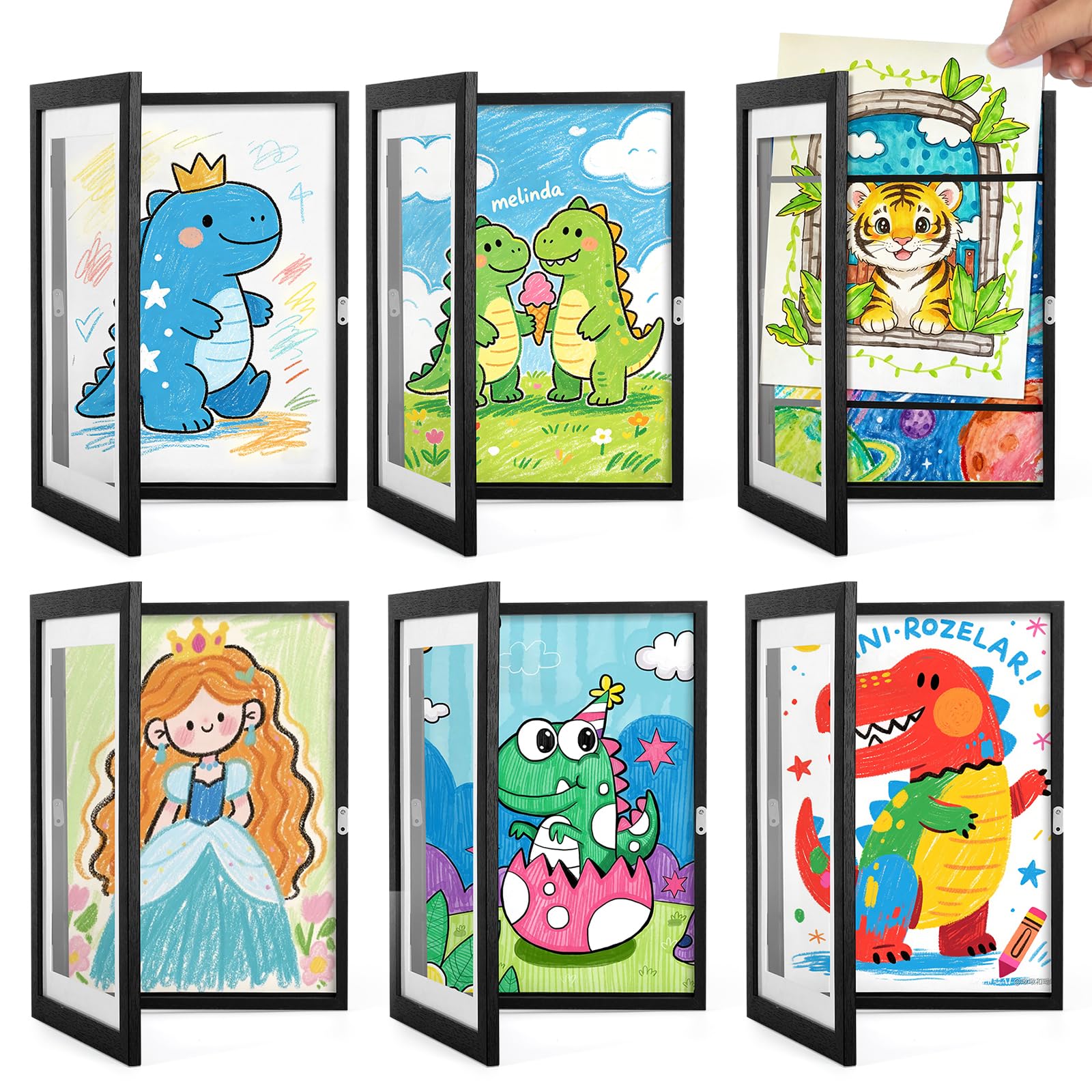 Cadres d'art pour enfants interchangeables pour ne plus accumuler les dessins