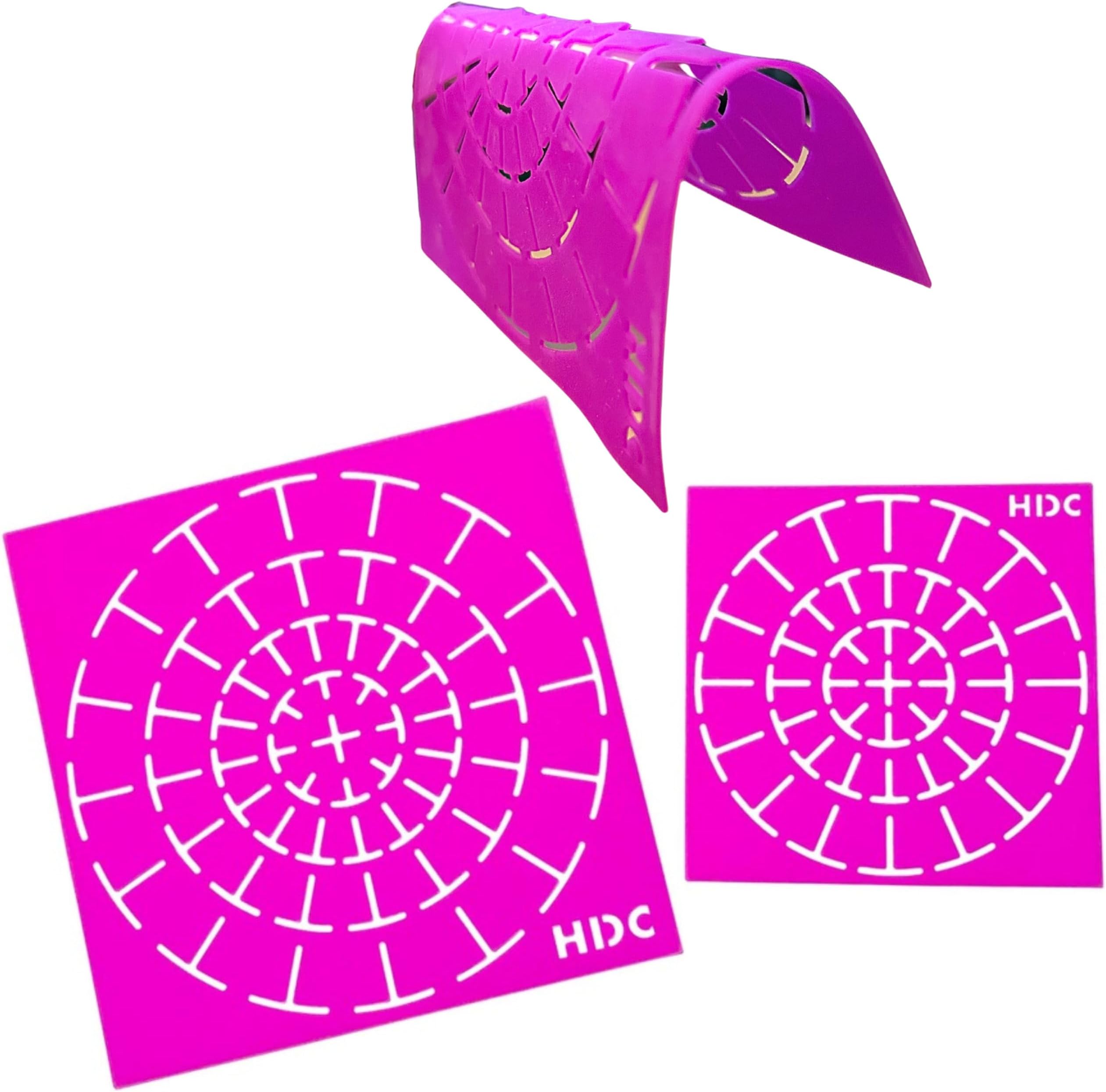 Super Flex Silicone Stencil Set - Dotting Tools - Happy Dotting Company - 2 pc Mandala Stencils - Ideal for Stone Art, Mugs, Bottles