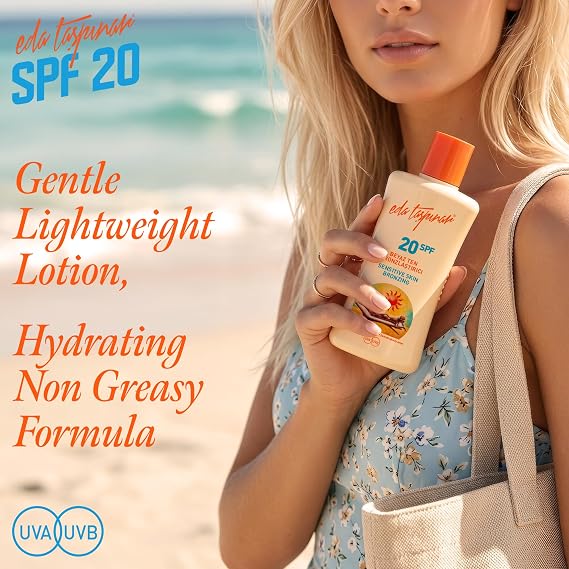 Eda Taşpınar Beyaz Ten Bronzlaştırıcı SPF 20 |200 ml / 6.8 fl oz