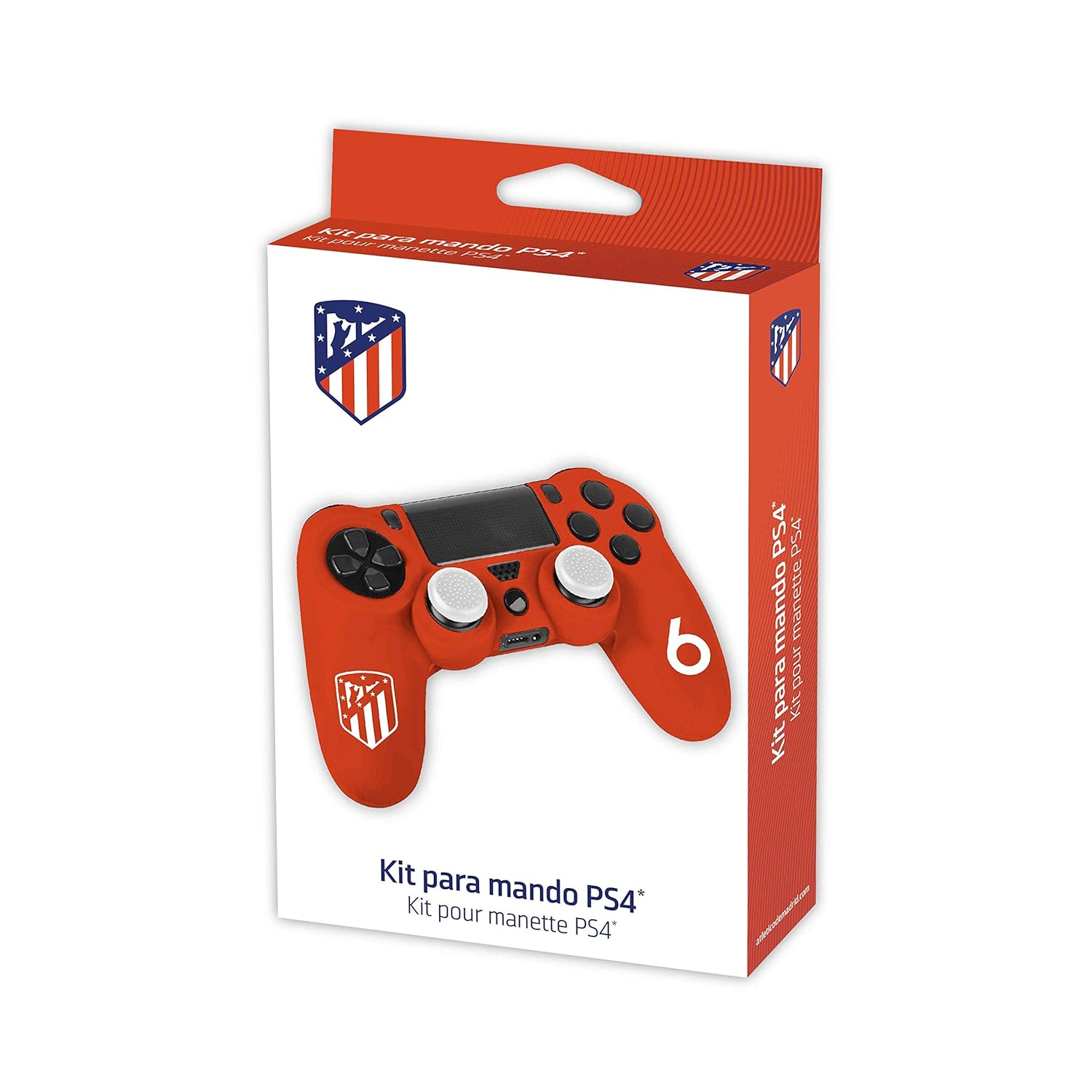 Subsonic - Silicone Cover Skin Anti-Slip - Flexible Protective Case - Official Licensed ATM Atletico De Madrid (PS4)